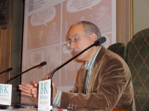 Xosé López, en el Congreso de Ciberperiodismo y Web 2.0, en Bilbao